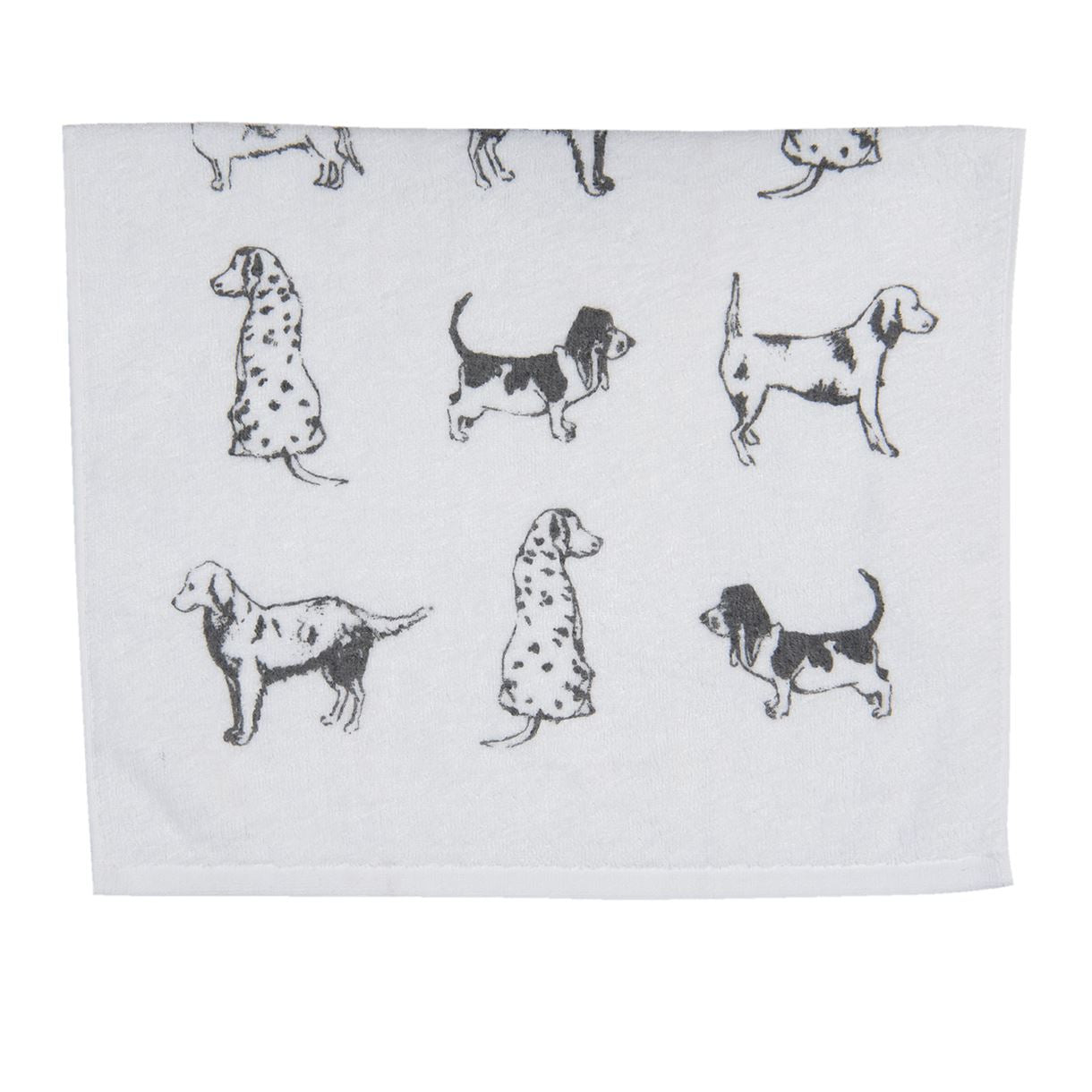 Dog Print Premium Cotton Hand Towel 40x66 cm