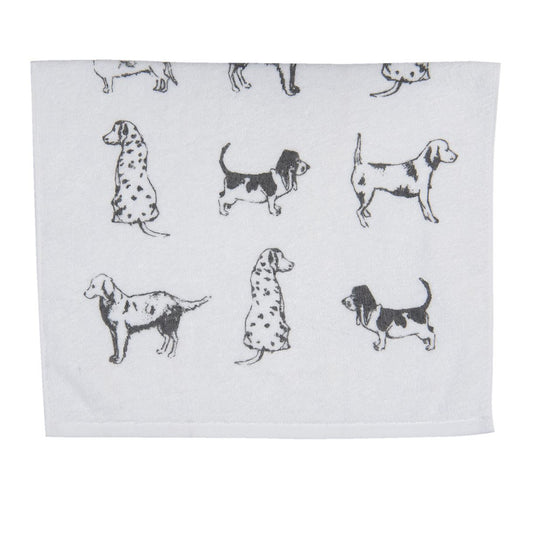 Dog Print Premium Cotton Hand Towel 40x66 cm