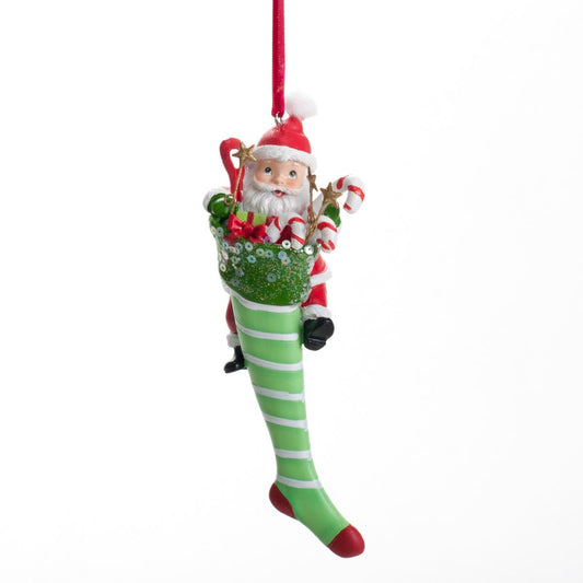 New Year decoration Christmas stocking, 16 cm