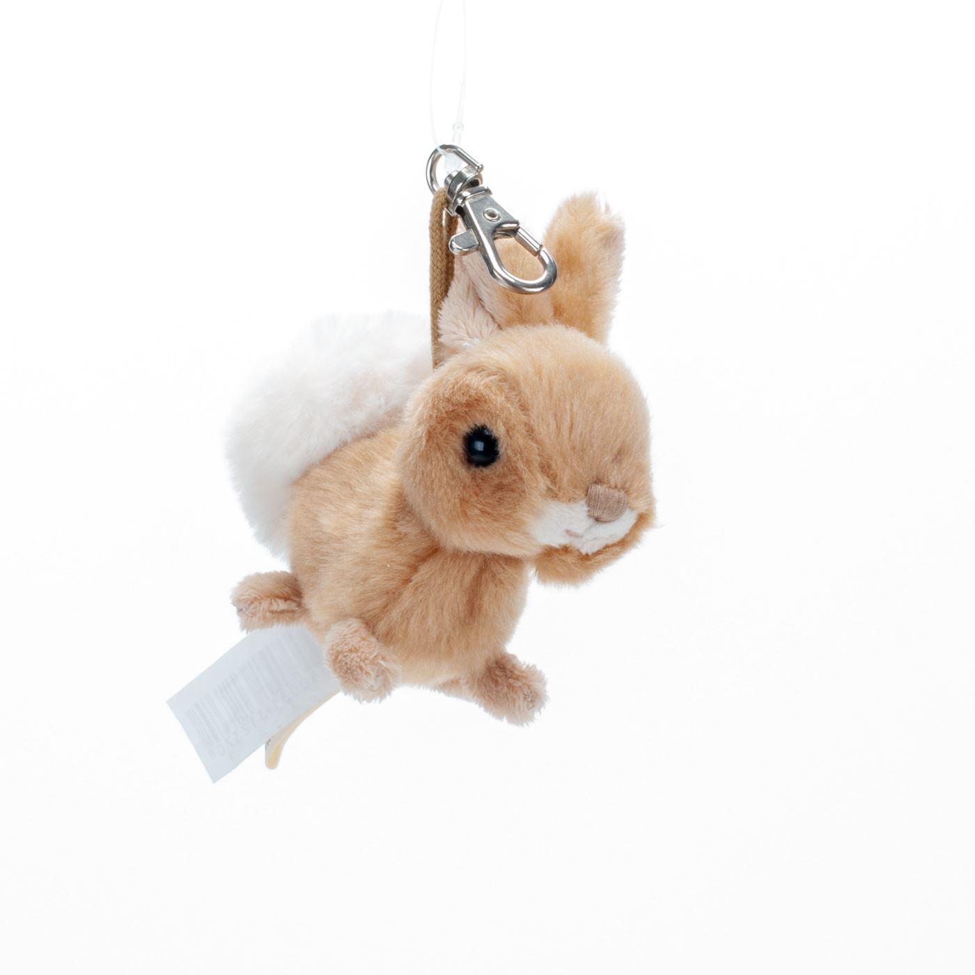 Plush Bunny Keychain - Beige Rabbit Bag Charm by Bukowski