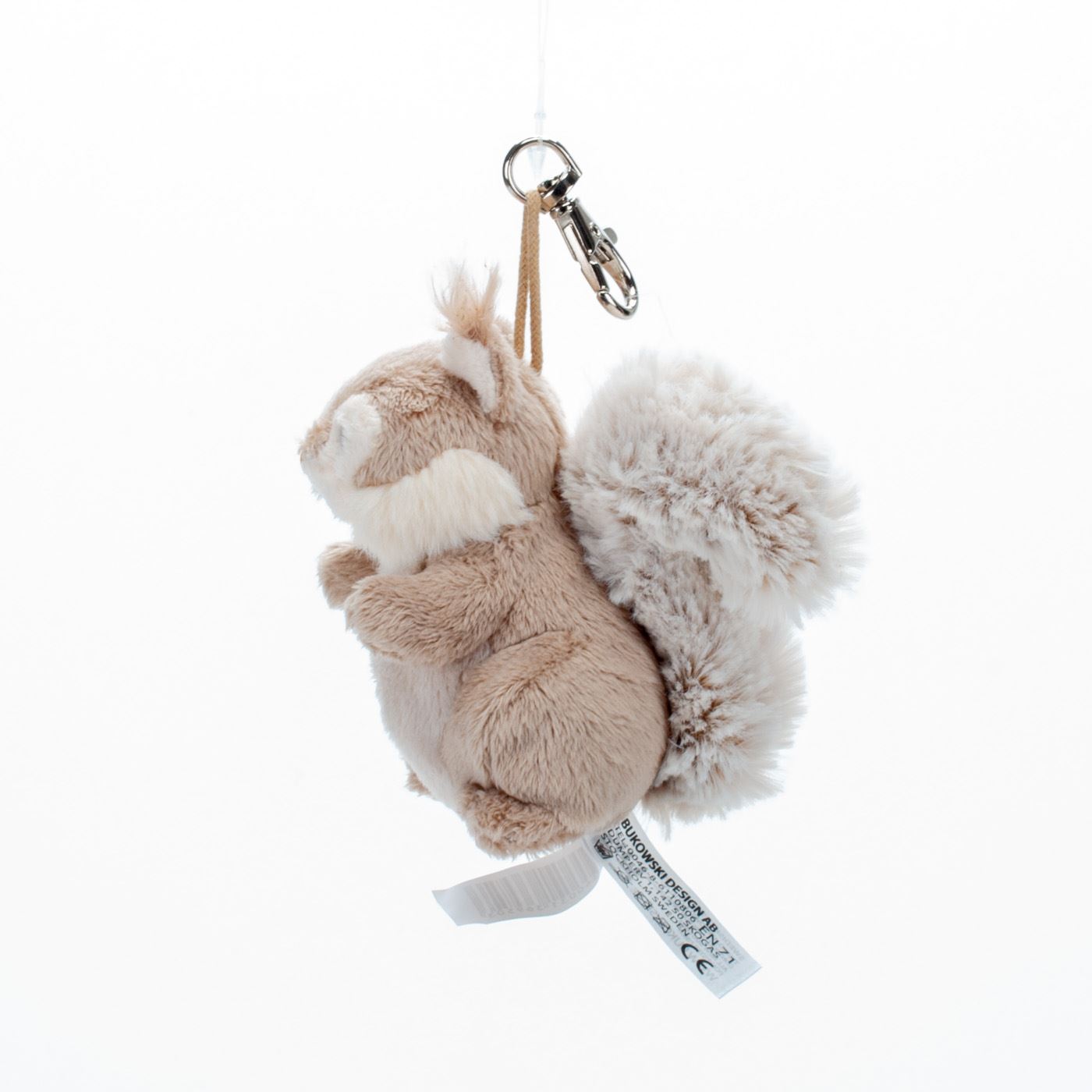 Bukowski Plush Squirrel Keychain – Cute Soft Forest Bag Charm