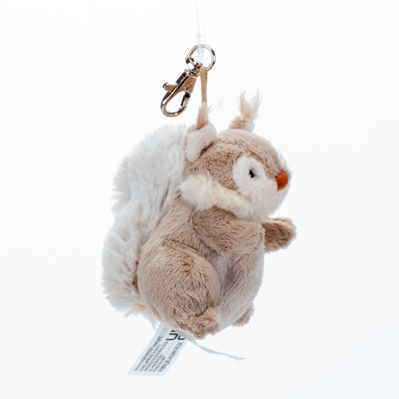 Bukowski Plush Squirrel Keychain – Cute Soft Forest Bag Charm