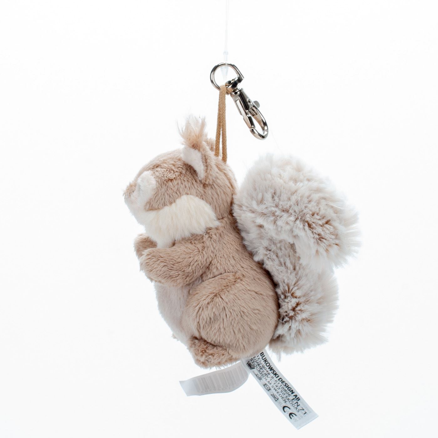 Bukowski Plush Squirrel Keychain – Cute Soft Forest Bag Charm