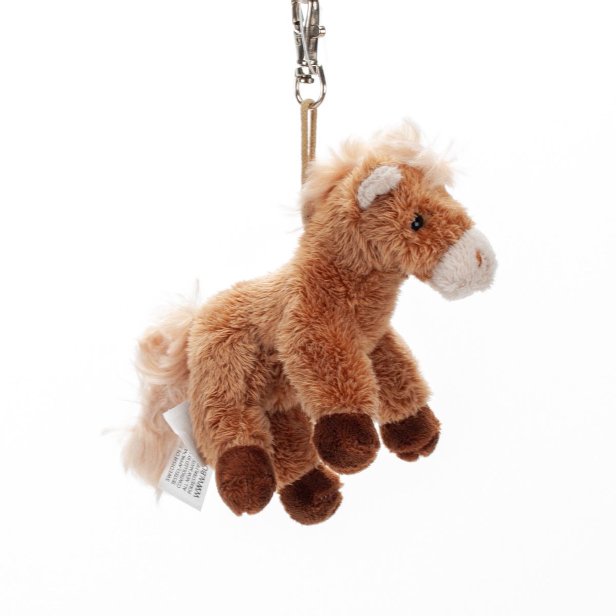 Plush Horse Keychain – Soft Pony Bag Charm by Bukowski Mini Brown Pony Toy
