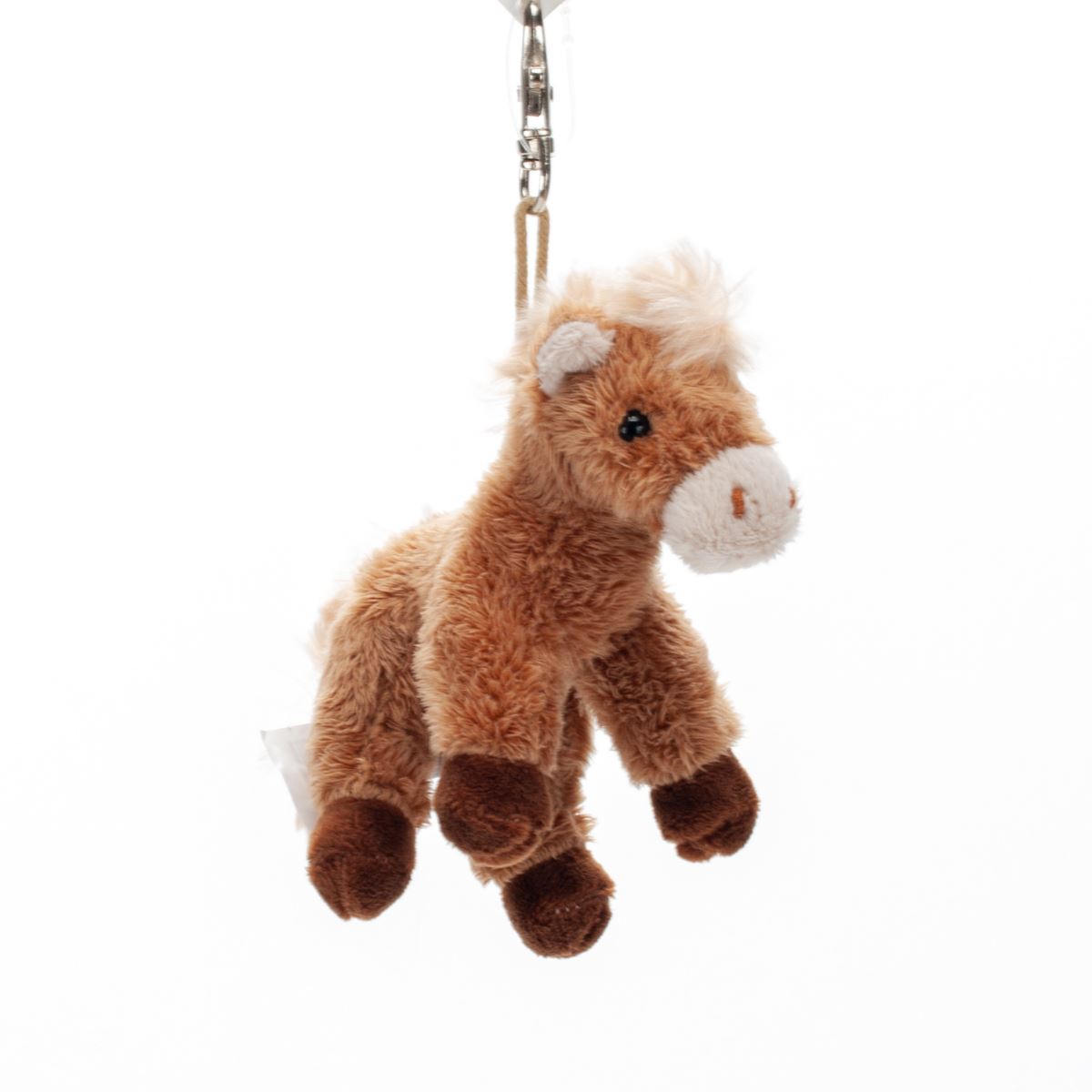 Plush Horse Keychain – Soft Pony Bag Charm by Bukowski Mini Brown Pony Toy