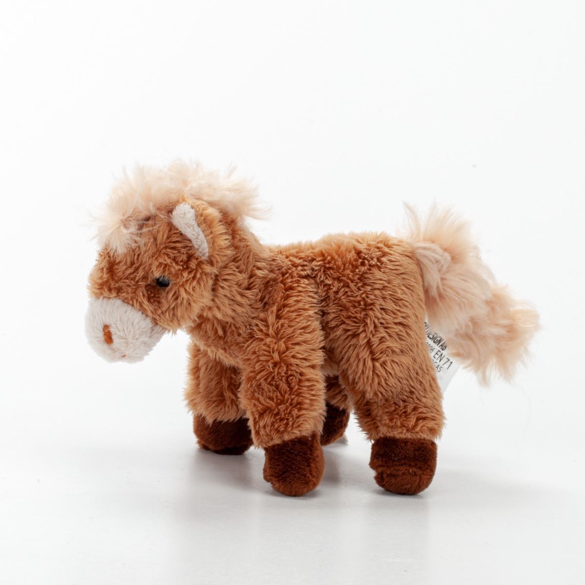 Plush Horse Keychain – Soft Pony Bag Charm by Bukowski Mini Brown Pony Toy