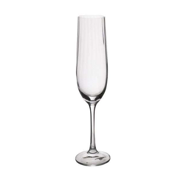 Mikasa Treviso Lead-Free Crystal 4-Piece Champagne Flute Set, Gift Boxed