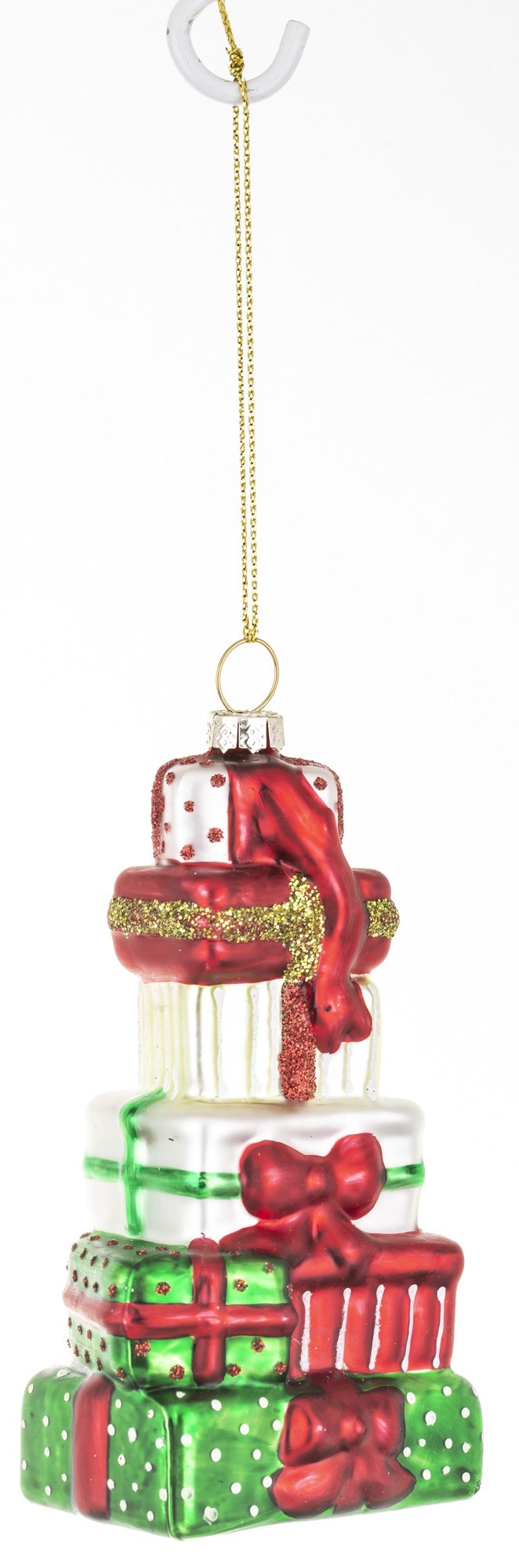 Festive New Year Gift Decoration – 12x6x4.5 cm