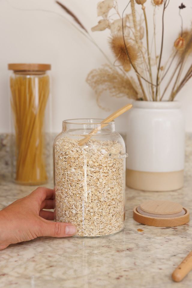 KitchenCraft Idilica Bulk Jar, 1200ml, IDGLSTORSPN
