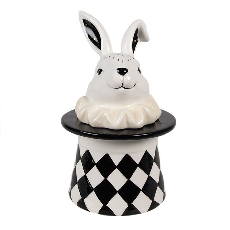 Harlequin Bunny Ceramic Storage Jar, 13х13х20 cm