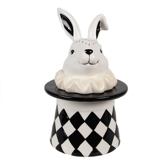 Harlequin Bunny Ceramic Storage Jar, 13х13х20 cm
