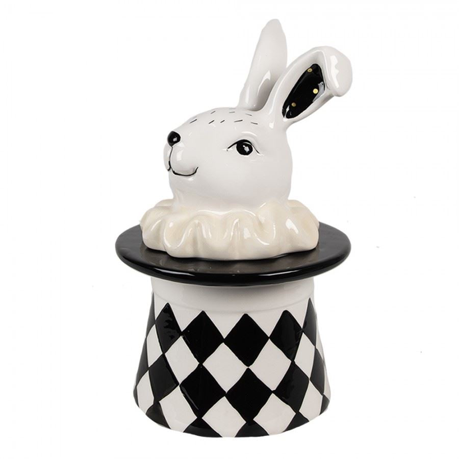 Harlequin Bunny Ceramic Storage Jar, 13х13х20 cm