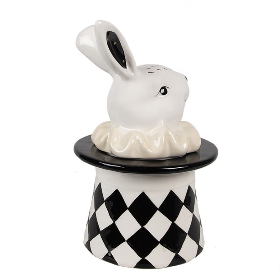 Harlequin Bunny Ceramic Storage Jar, 13х13х20 cm