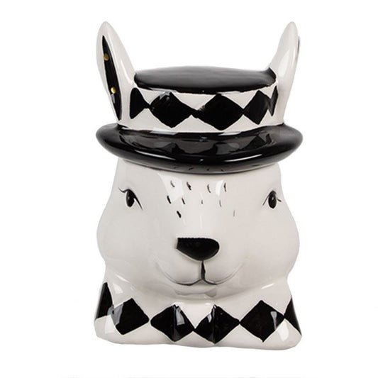 Harlequin Bunny Ceramic Storage Jar, 9х8х11 cm