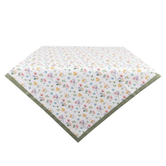 Wildflower Meadow Premium Cotton Tablecloth, 100х100 cm