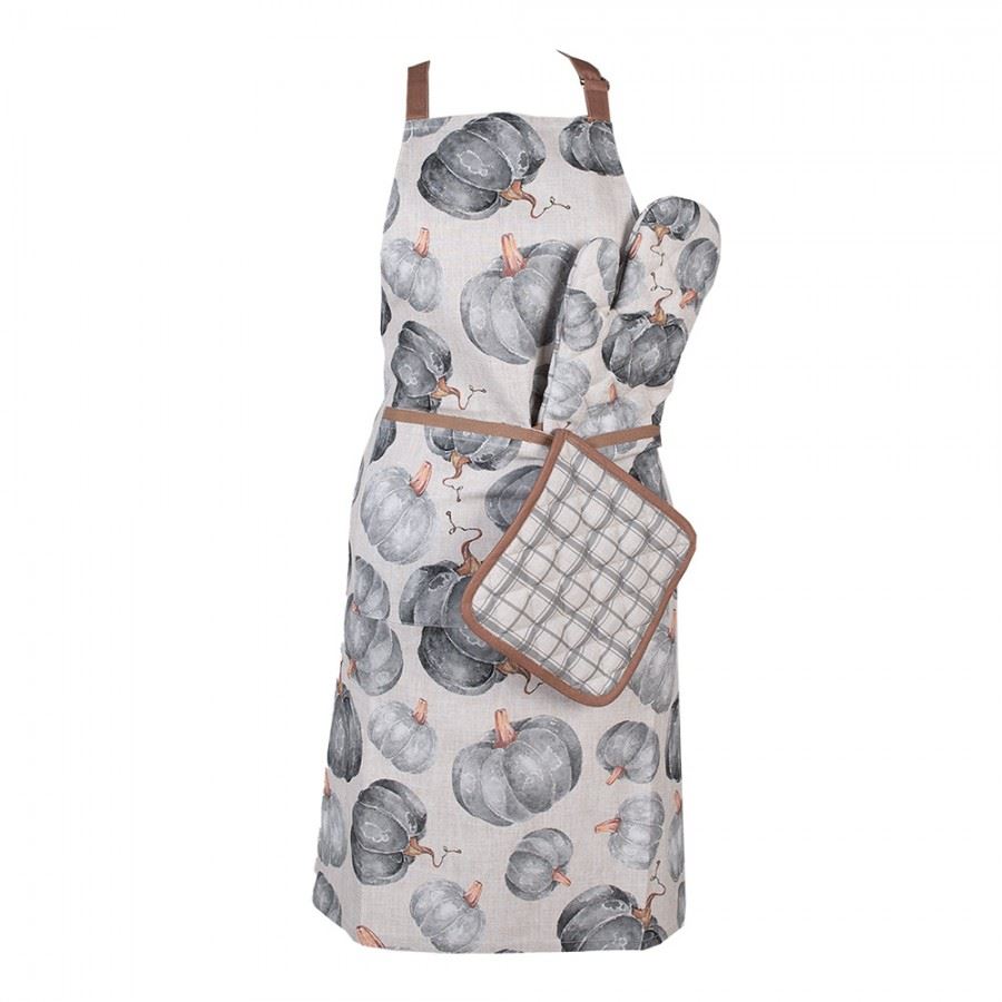 Rustic Pumpkin Print Cotton Apron, 70х85 cm