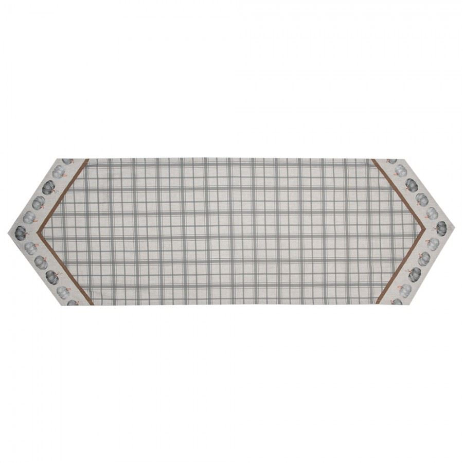 Fall pumpkin cotton table runner for dining