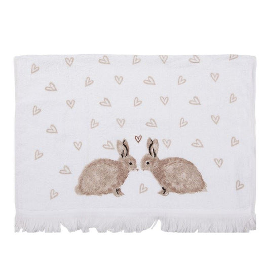 Double Bunny Hand Towel