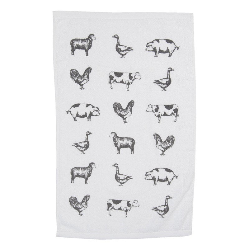 Country Animals Hand Towel, 40*60 cm