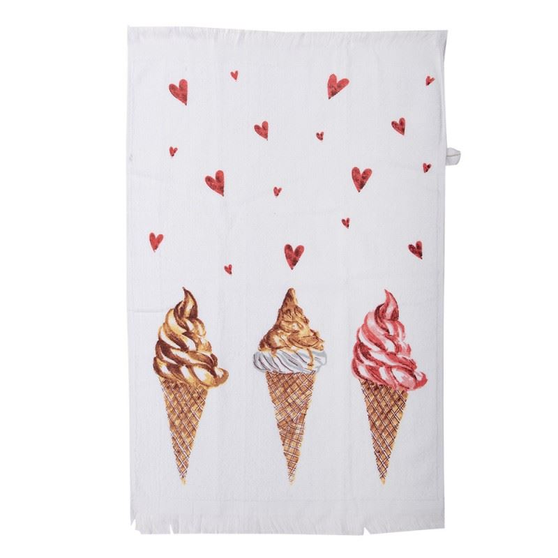 Sweet Treats Premium Cotton Kitchen Towel – Ice Cream Cones, 40х66 cm