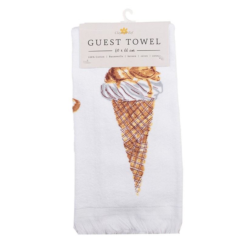 Sweet Treats Premium Cotton Kitchen Towel – Ice Cream Cones, 40х66 cm