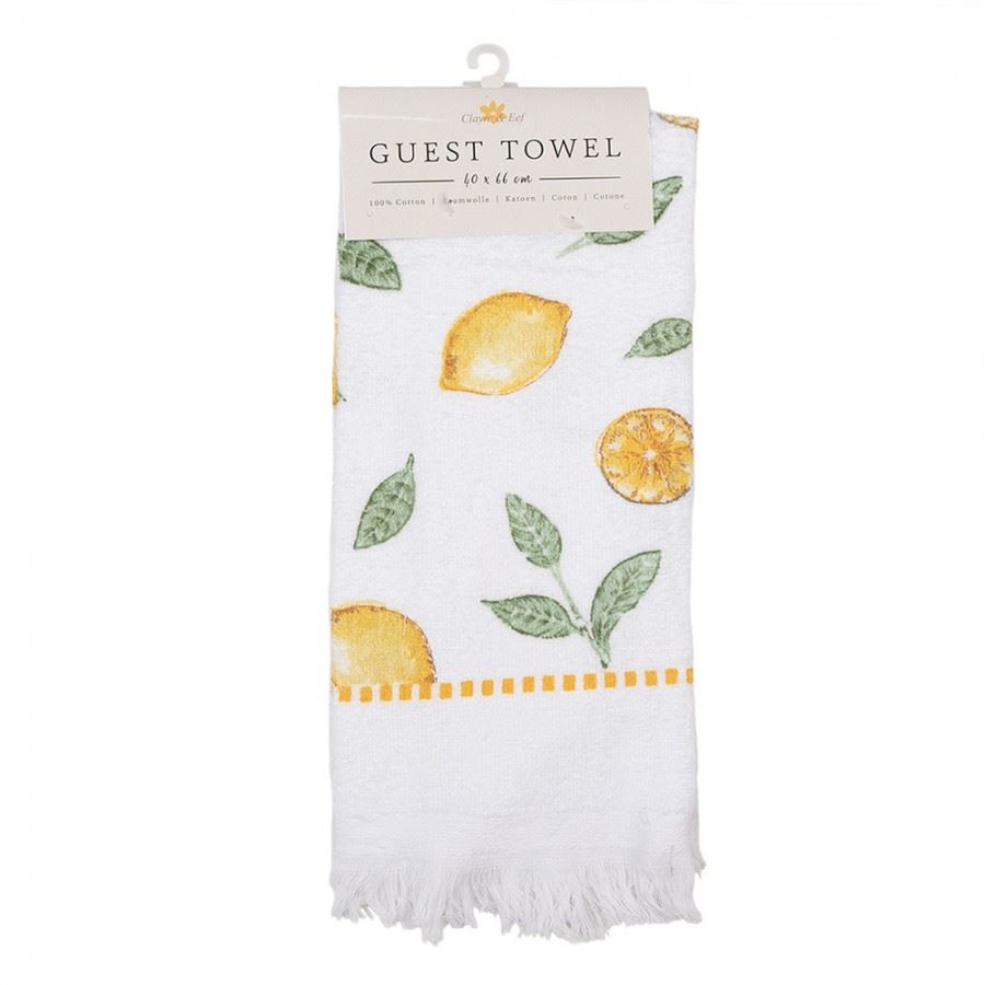Lemon Print Hand Towel, 40*66 cm