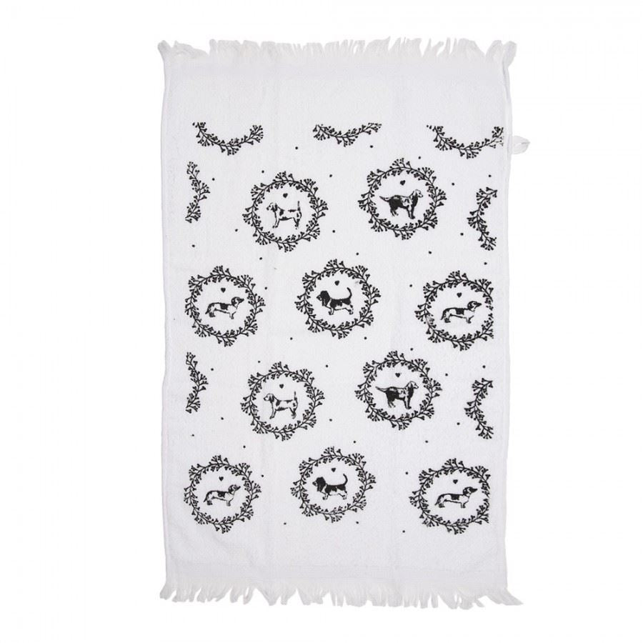 Dog Print Towel, 40*66 cm