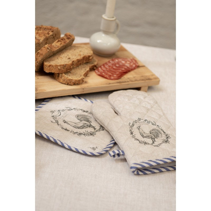European Rooster Design Oven Mitt, 18*30 cm, DFR44