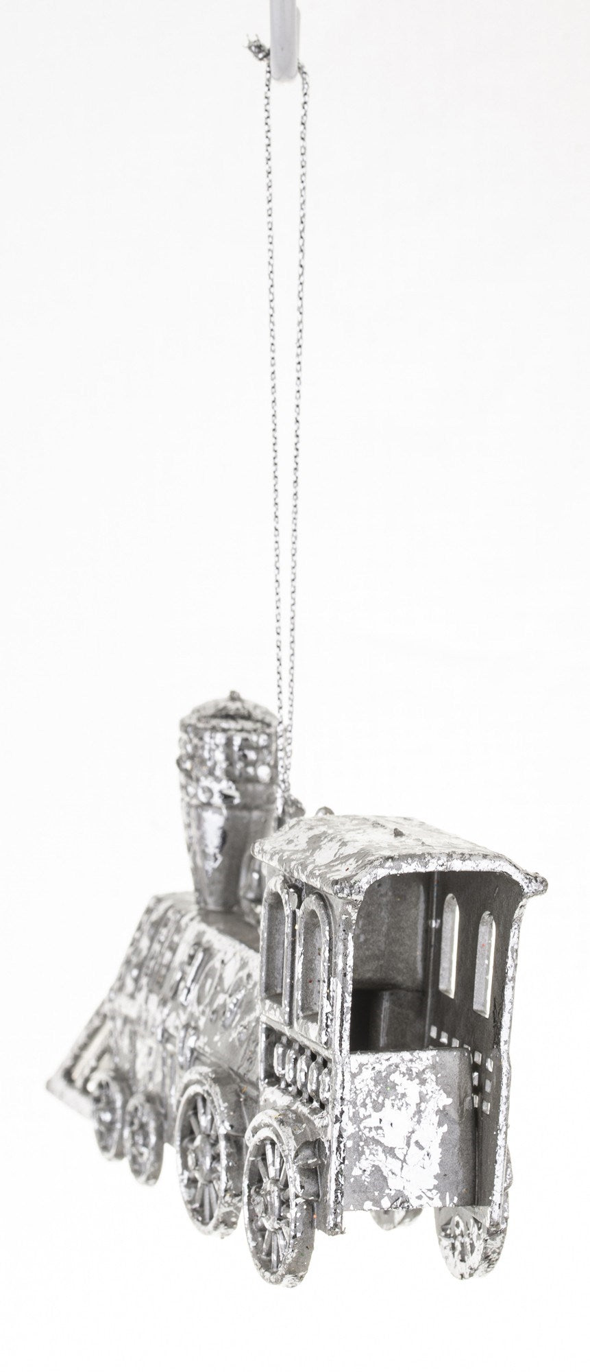 New Year decoration Train Silver, 6*12*3 cm, 133129 New Year decoration, 133129