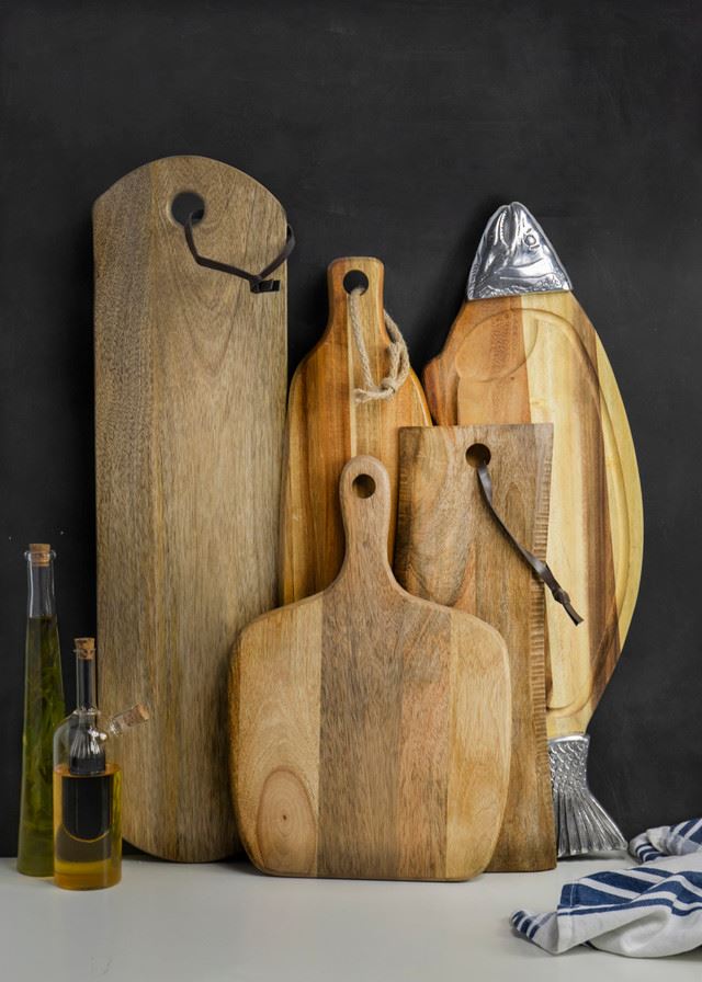 MasterClass Gourmet Prep & Serve Medium Mango Paddle Board, 41*28 cm