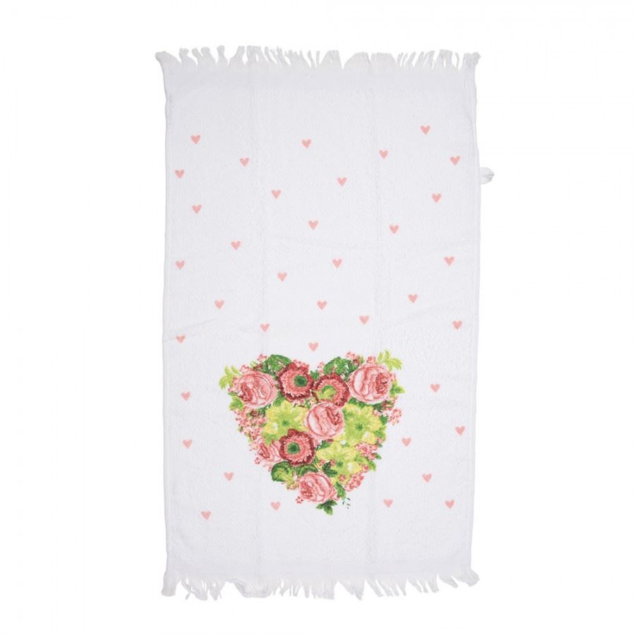 Premium Cotton Towel Pink Hearts, 40*66 cm, CT033