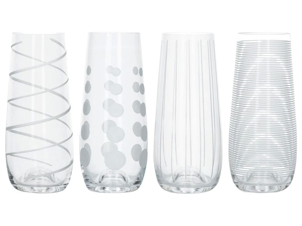 Mikasa Cheers Glass Set – 4 Elegant Pieces for Stylish Dining