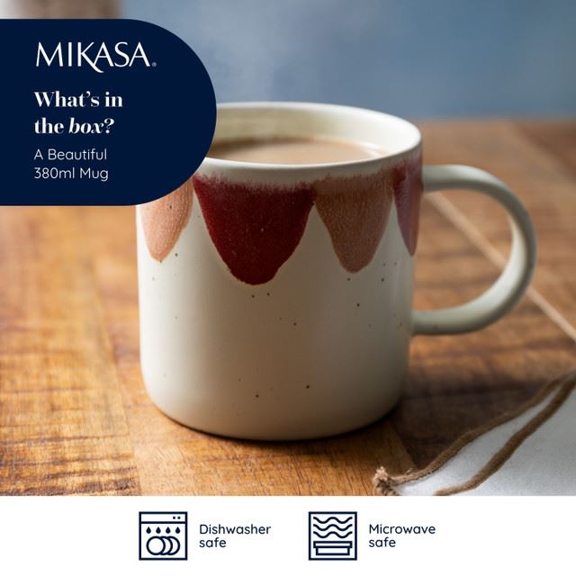 Mikasa Scallop Mug, 380 ml, MKMUG24