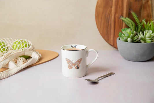 Summer cup with butterfly