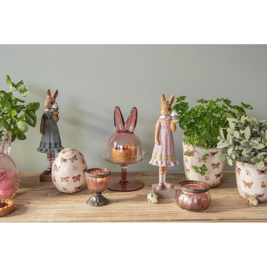 Vintage Style Ceramic Flower Pot Butterflies, 11*10 cm, 6CE1661XS