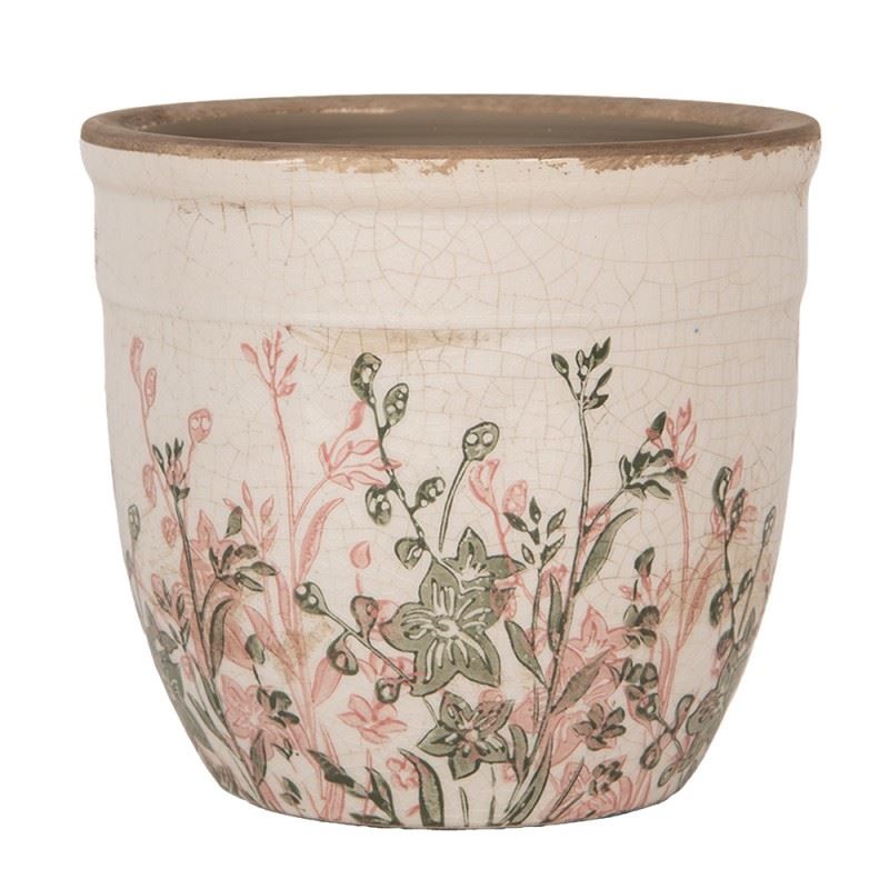 Ceramic Flower Pot in Vintage Style, 13*11 cm, 6CE1974S