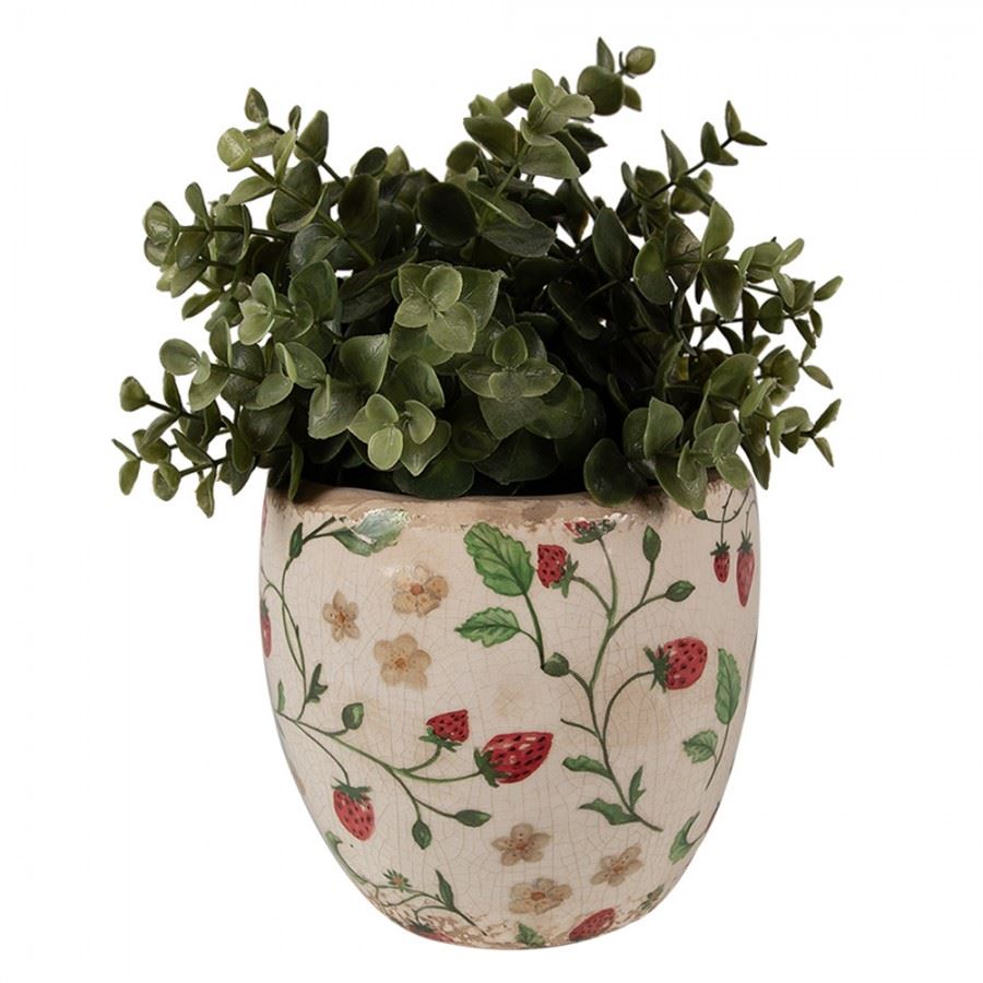 Vintage Style Ceramic Flower Pot Strawberrie, 13*11 cm, 6CE1634S