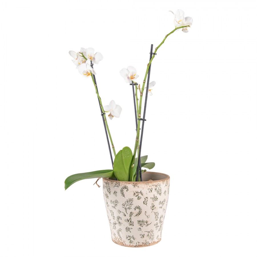 Ceramic Flower Pot in Vintage Style, 17*16 cm, 6CE1545L