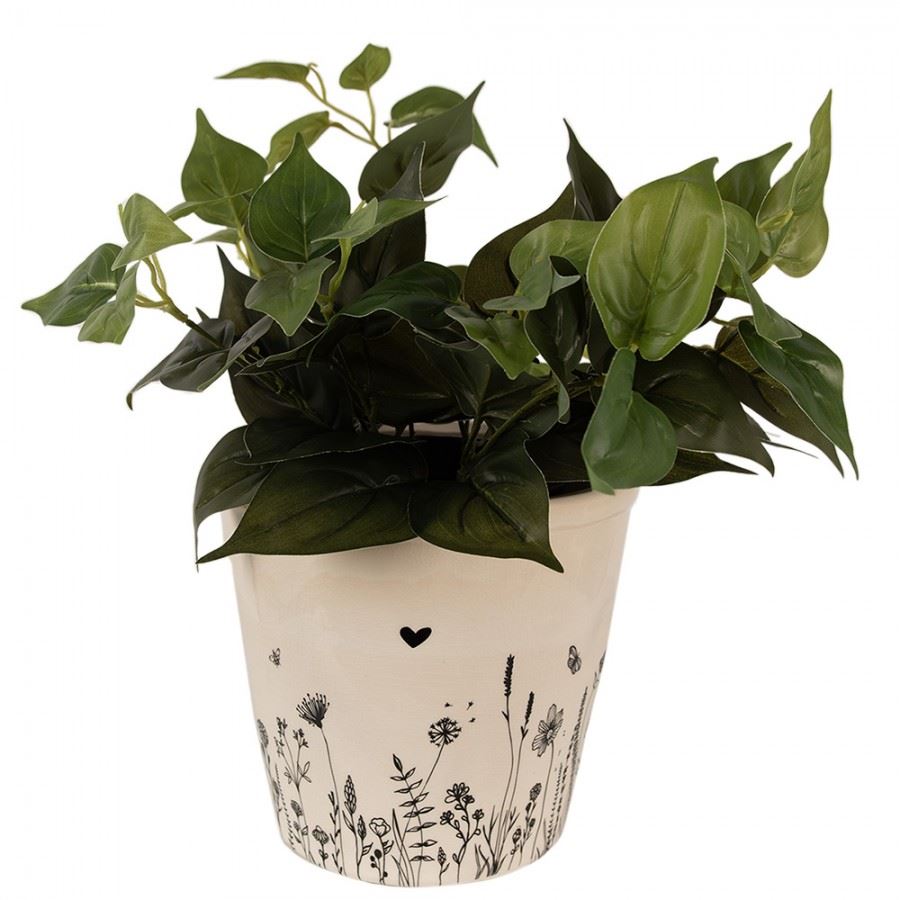 Ceramic Vintage-Style Flower Pot, 21*20 cm, 6CEFAF0001XL