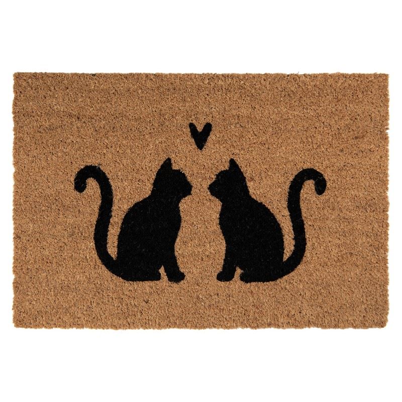 Cats in Love Coir Doormat, 24x16 in (60х40 cm)