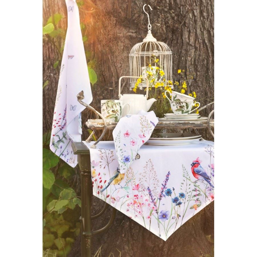 Summer Garden Symphony Premium Cotton Tablecloth, 130х180 cm