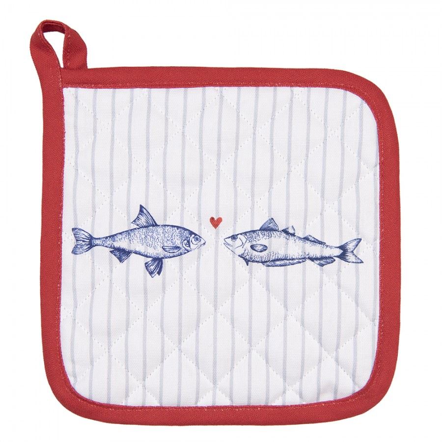 Cute Blue Fish Pot Holder, 20*20 cm