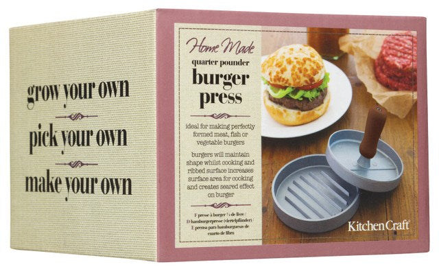 KitchenCraft Gourmet Burger Press – Perfect Quarter Pound Patties Every Time