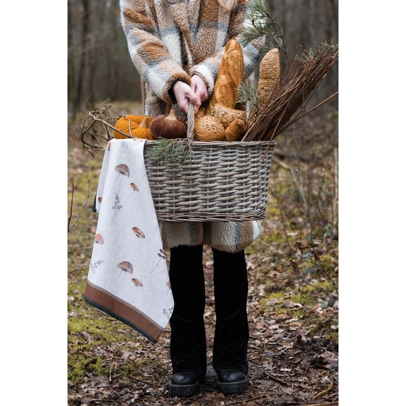 Large Natural Rattan Picnic Basket, 20х9х16 in (51*22*40 cm)