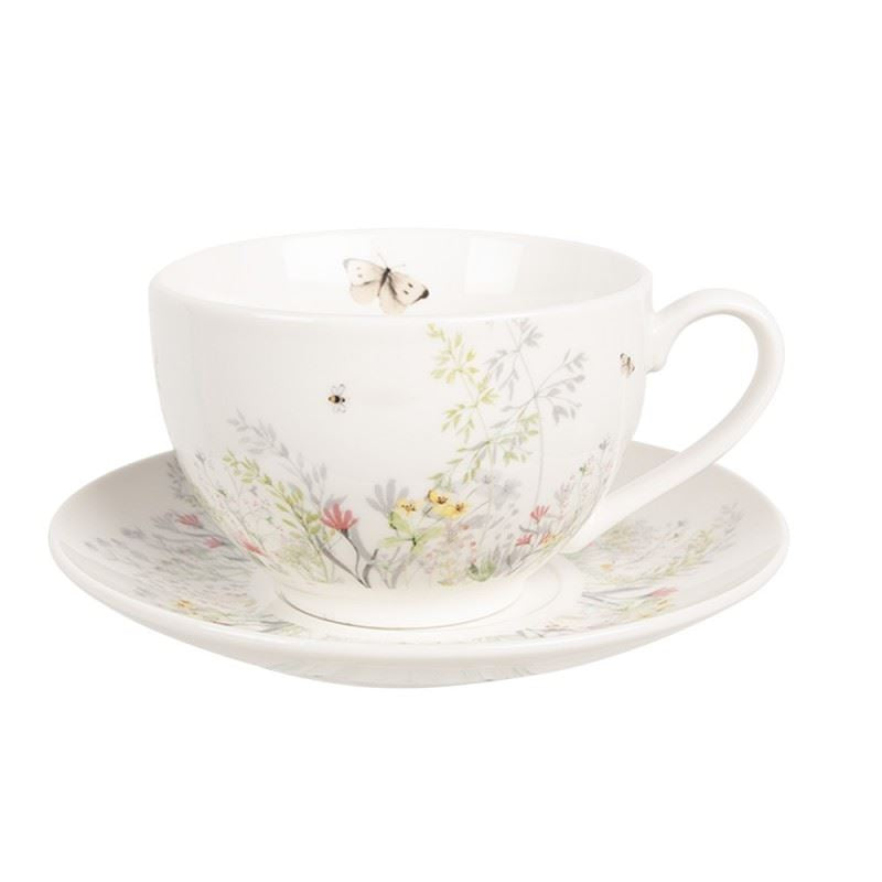 Cup and saucer Flowers, 250 ml, WFFKS